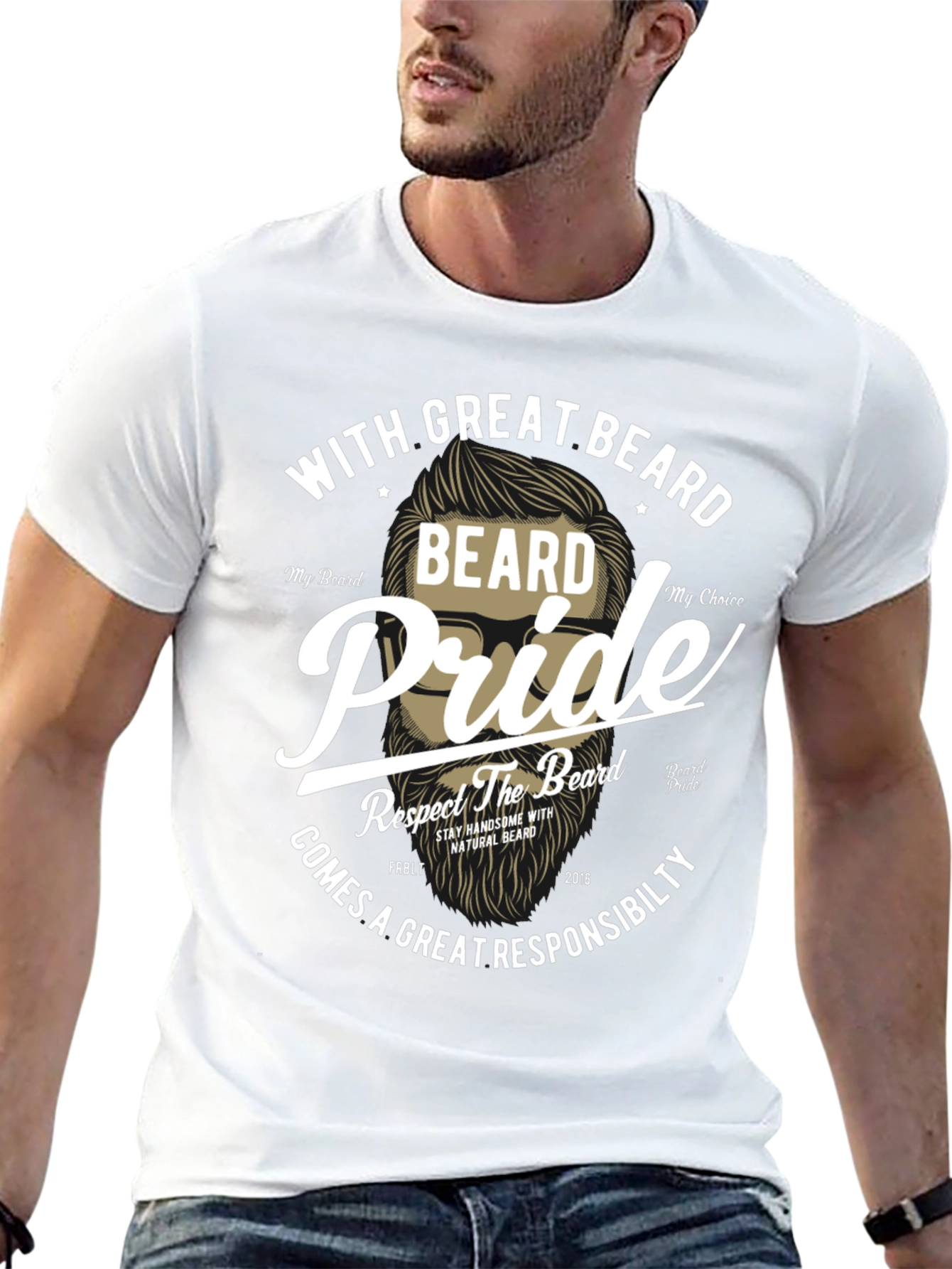 Beard Pride Graphic T-Shirt