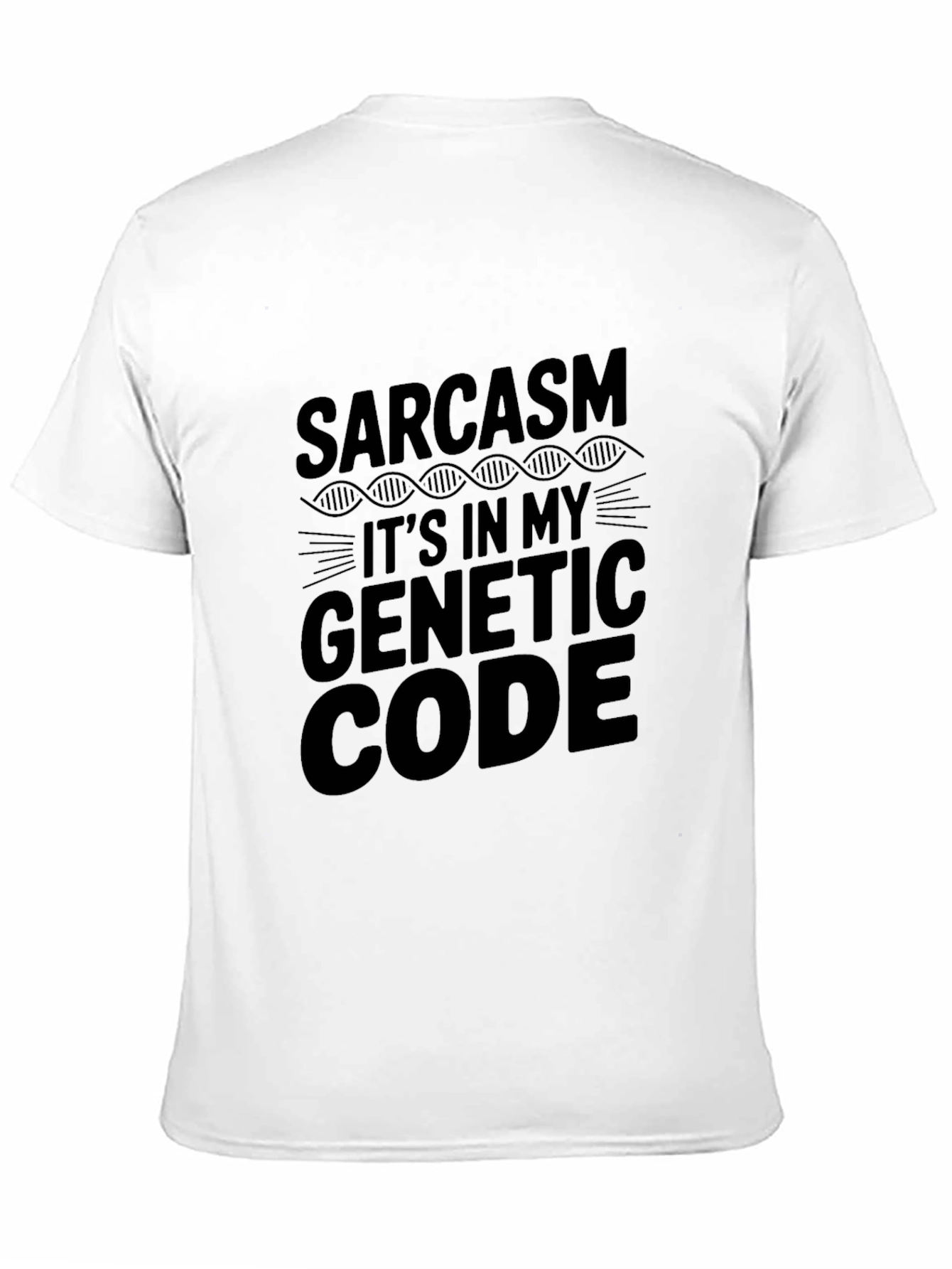 Sarcasm Genetic Code T-Shirt - Mens Funny Graphic Tee