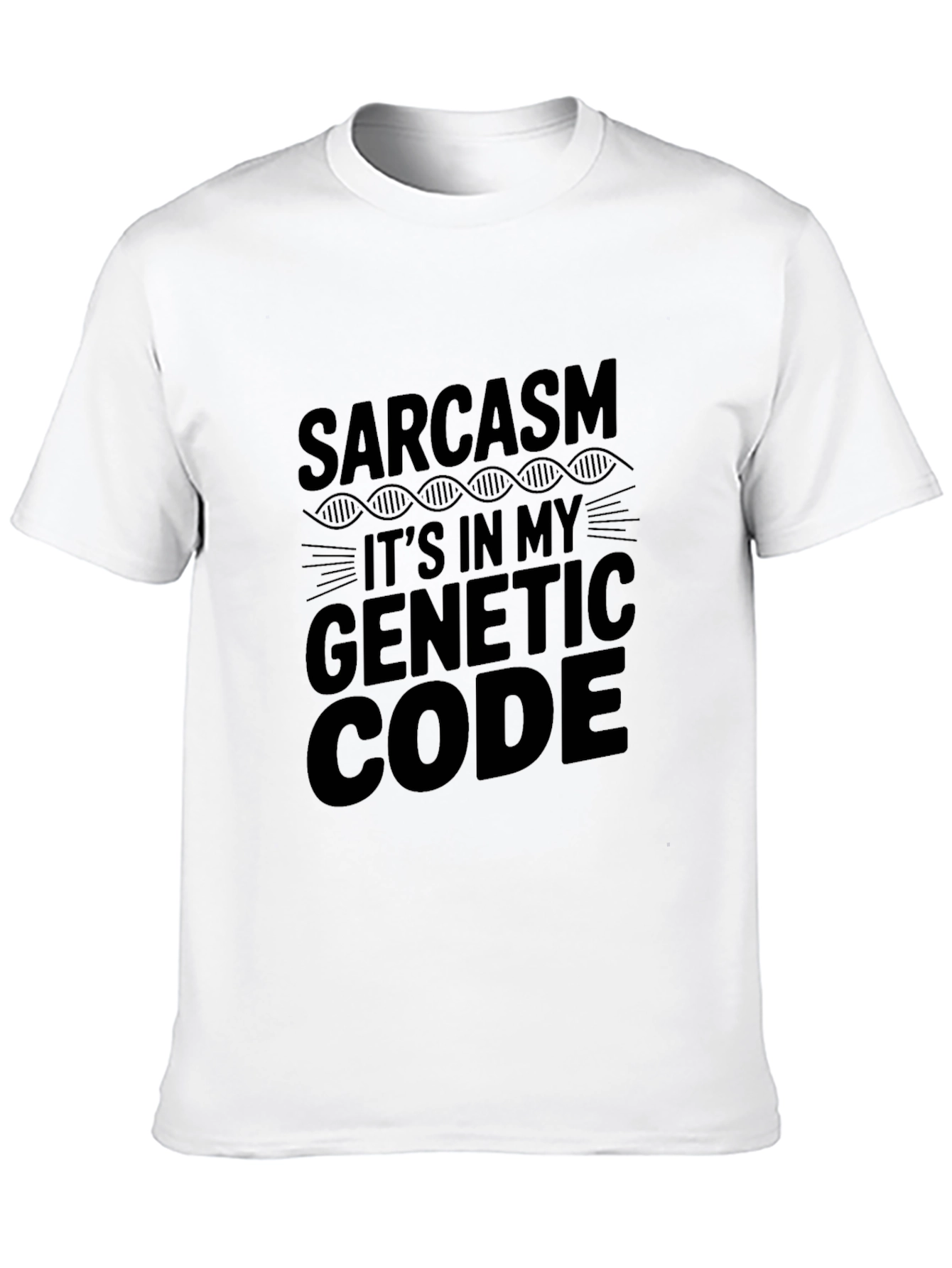 Sarcasm Genetic Code T-Shirt - Mens Funny Graphic Tee