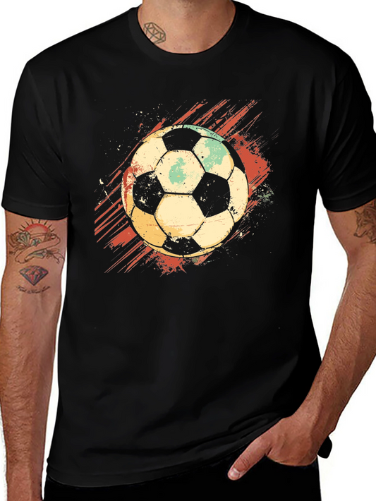 Vintage Soccer Ball Graphic T-Shirt