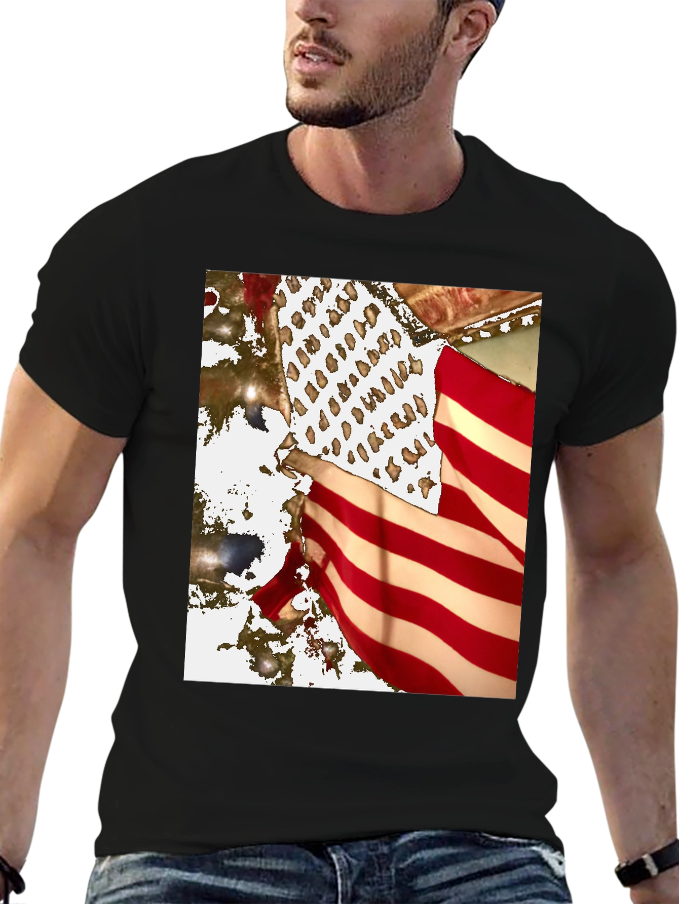 American Flag Graphic Tee