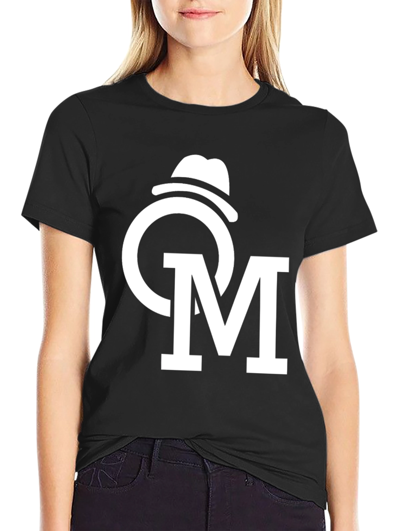 Stylish Black T-Shirt with Unique Logo