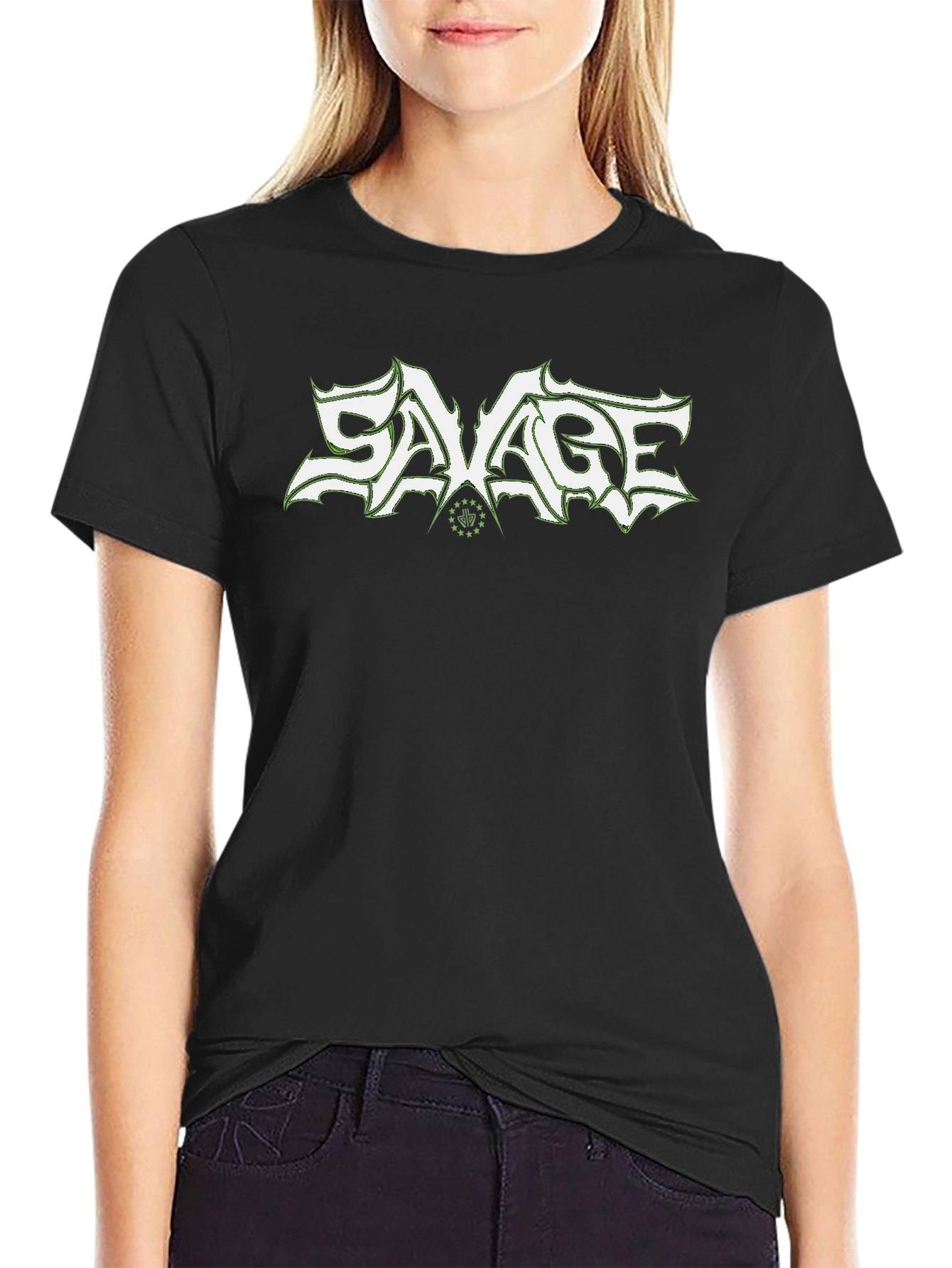 Savage Graphic Print Black T-Shirt