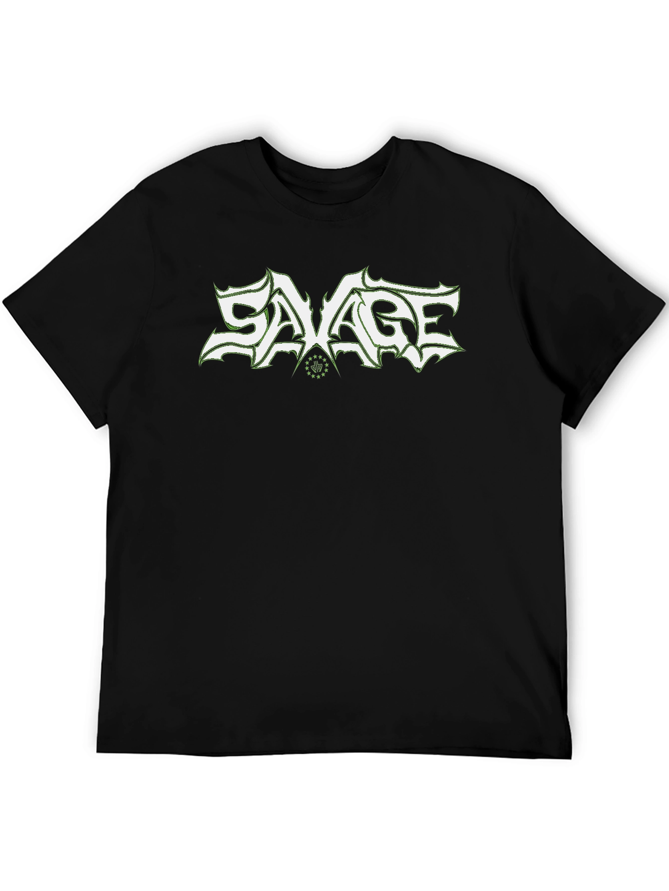 Savage Graphic Print Black T-Shirt