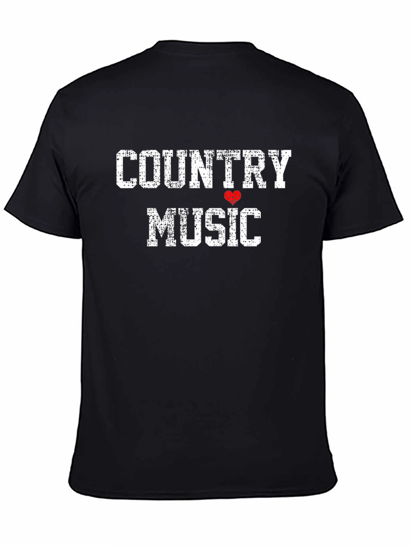 Country Music Graphic T-Shirt - Black