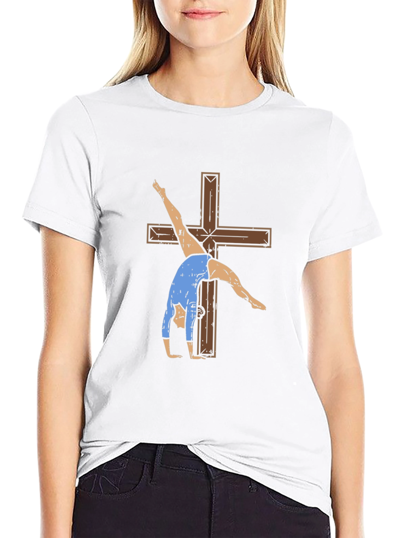 Gymnastics Cross Graphic Tee