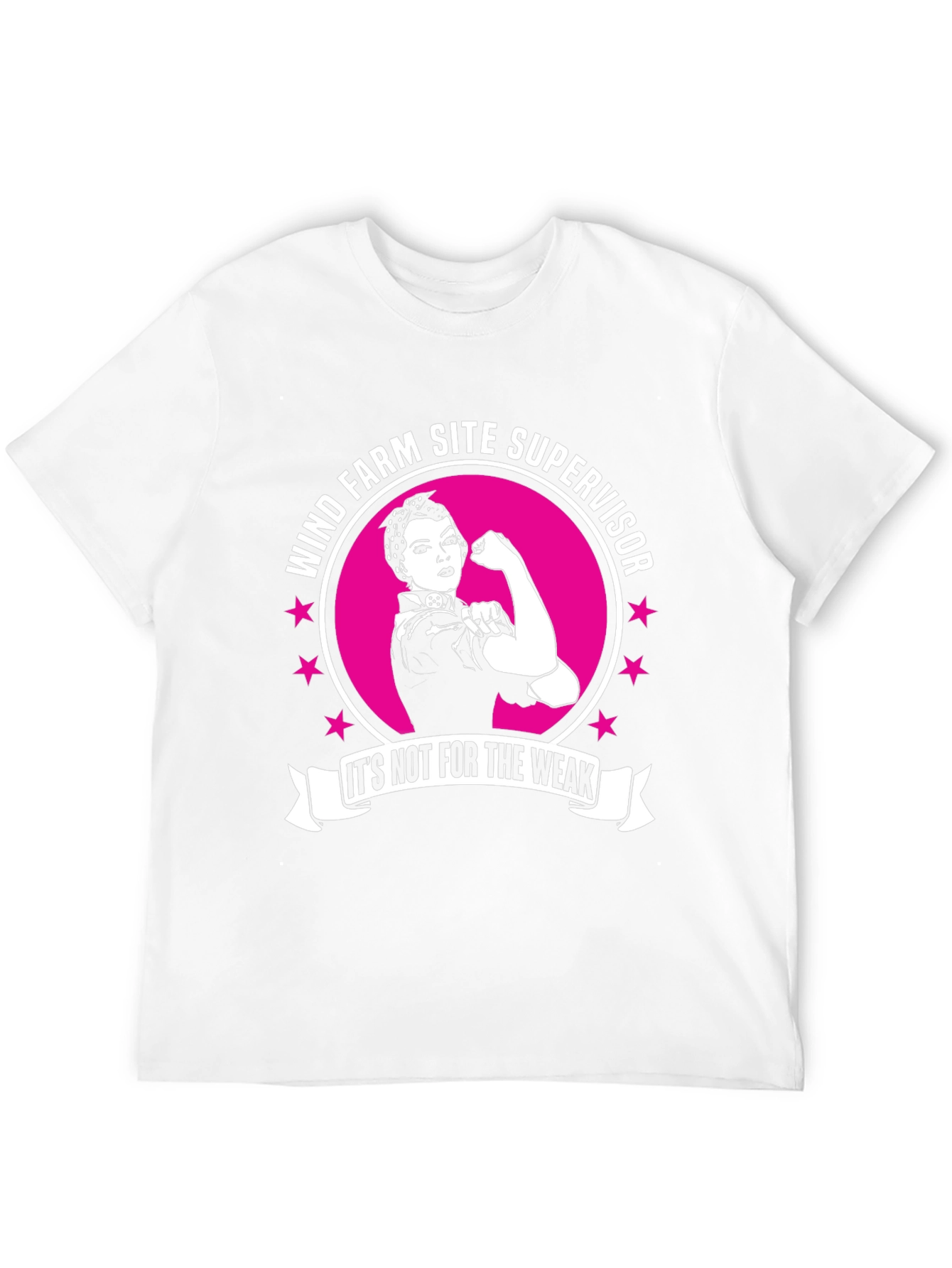 Wind Farm Site Supervisor Strong Woman T-Shirt