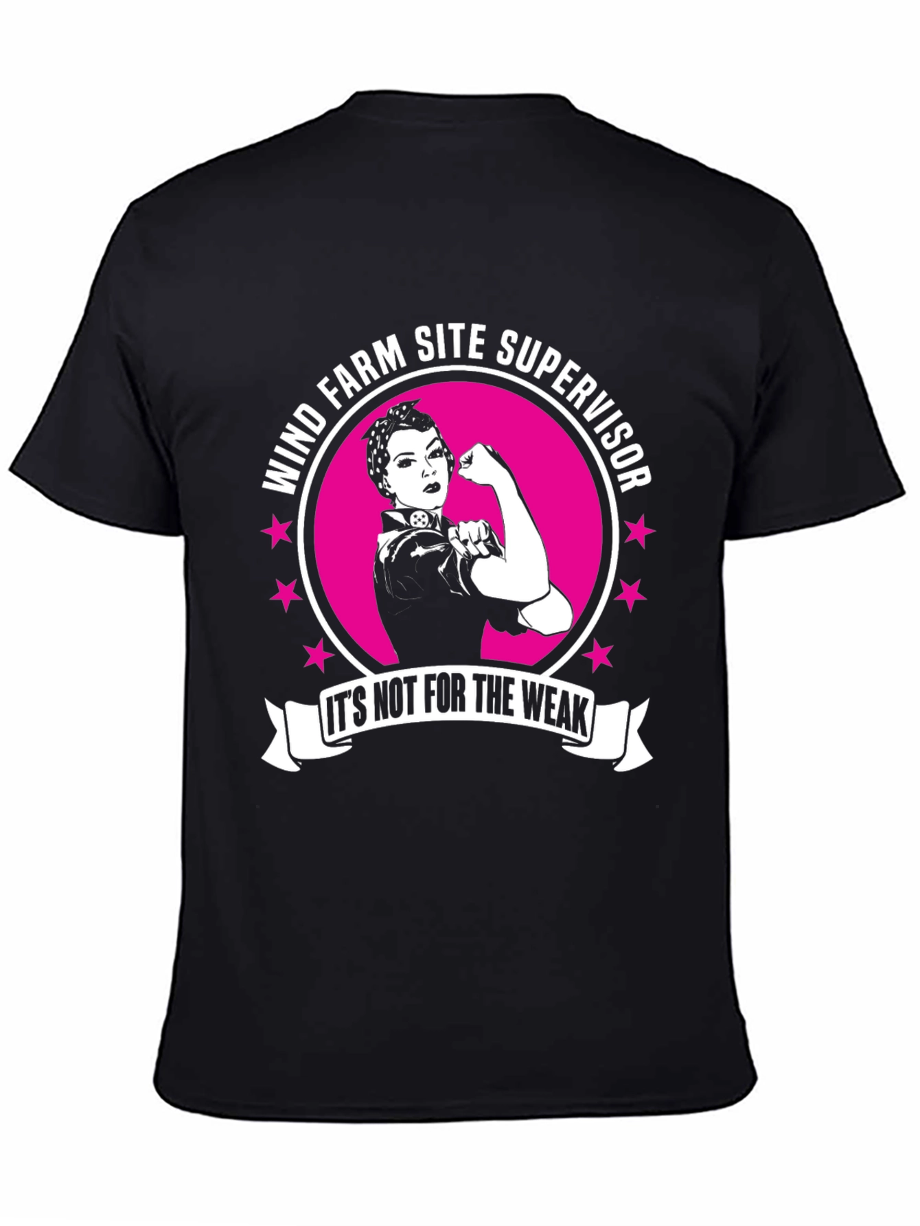 Wind Farm Site Supervisor Strong Woman T-Shirt