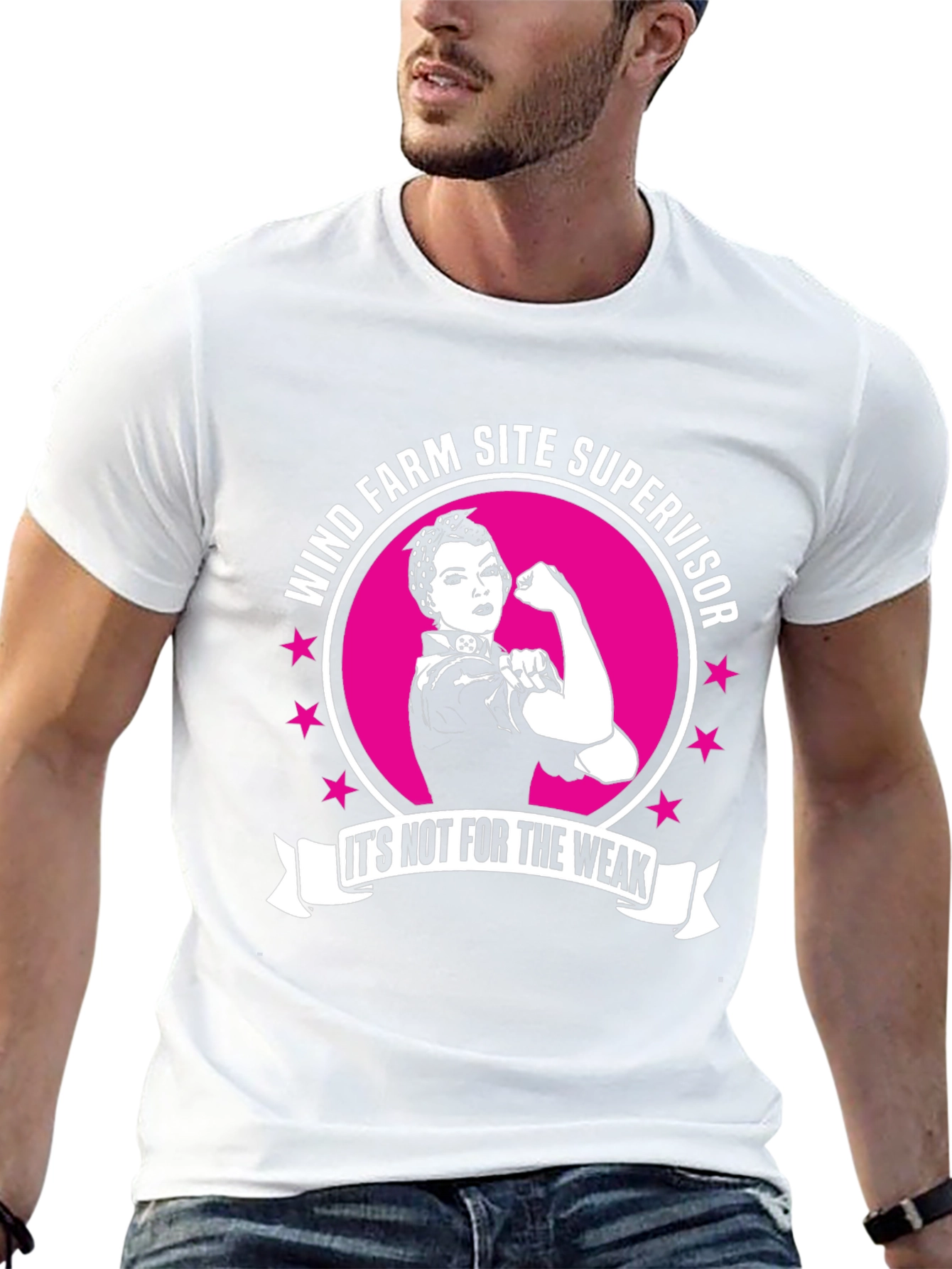 Wind Farm Site Supervisor Strong Woman T-Shirt