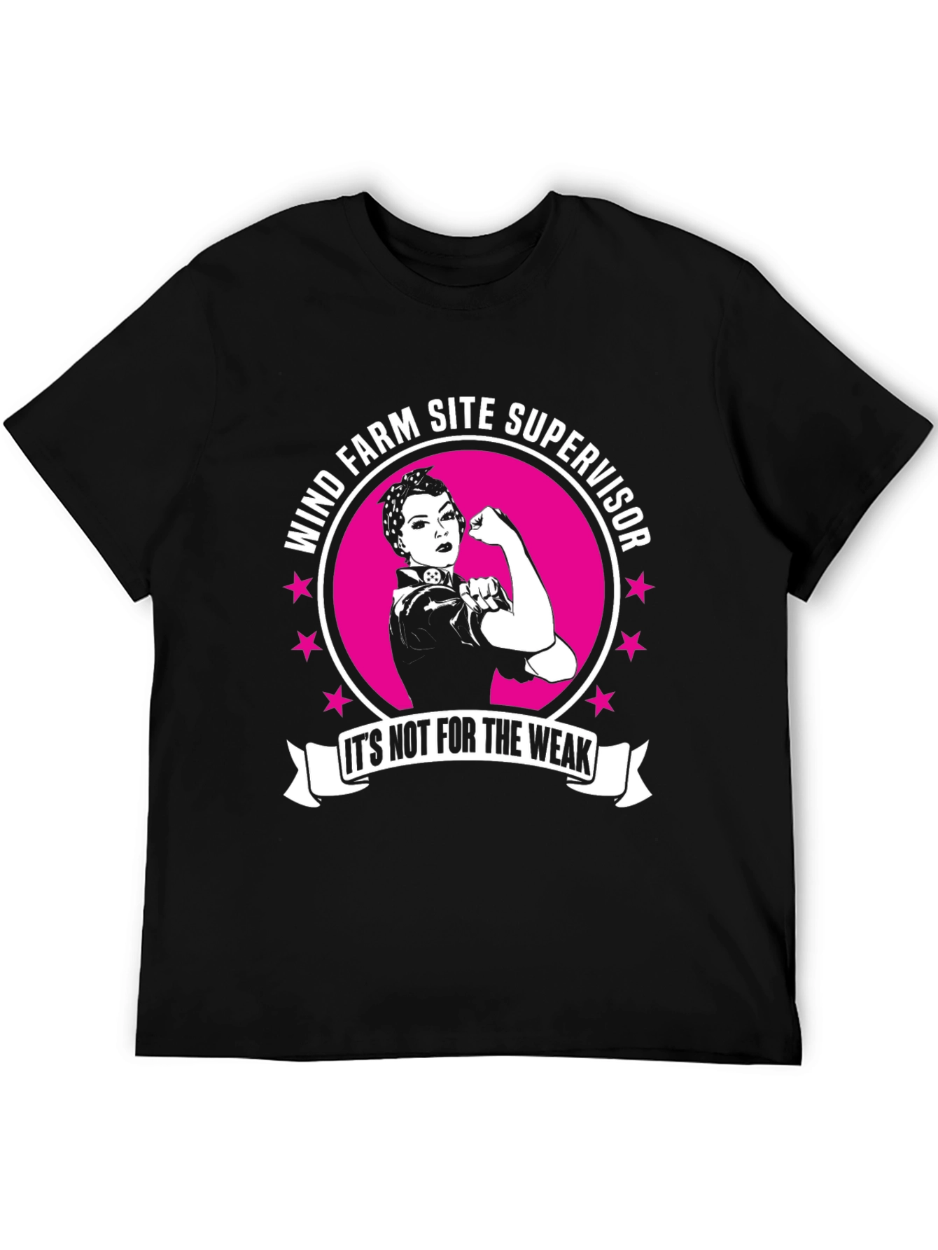 Wind Farm Site Supervisor Strong Woman T-Shirt