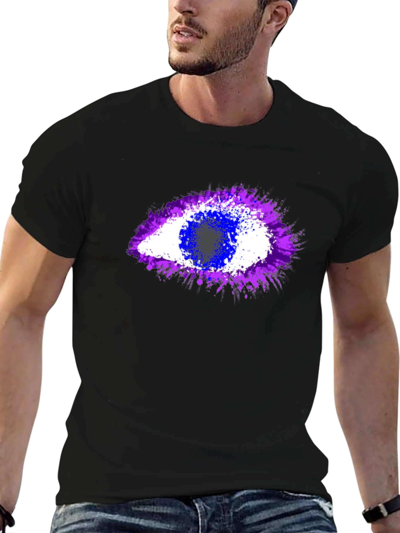 Abstract Eye Graphic T-Shirt - Unisex Crew Neck