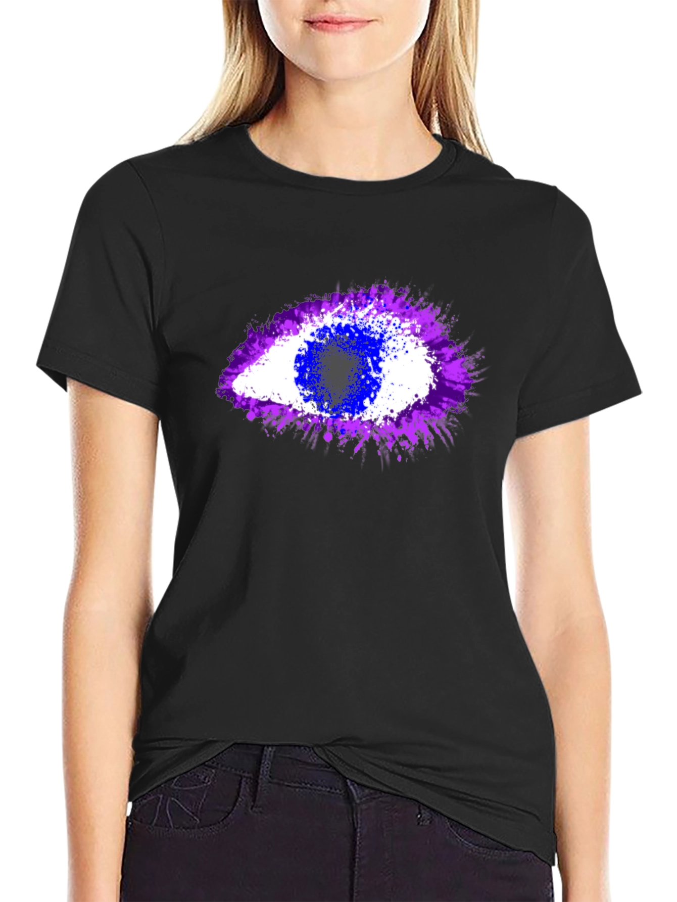 Abstract Eye Graphic T-Shirt - Unisex Crew Neck