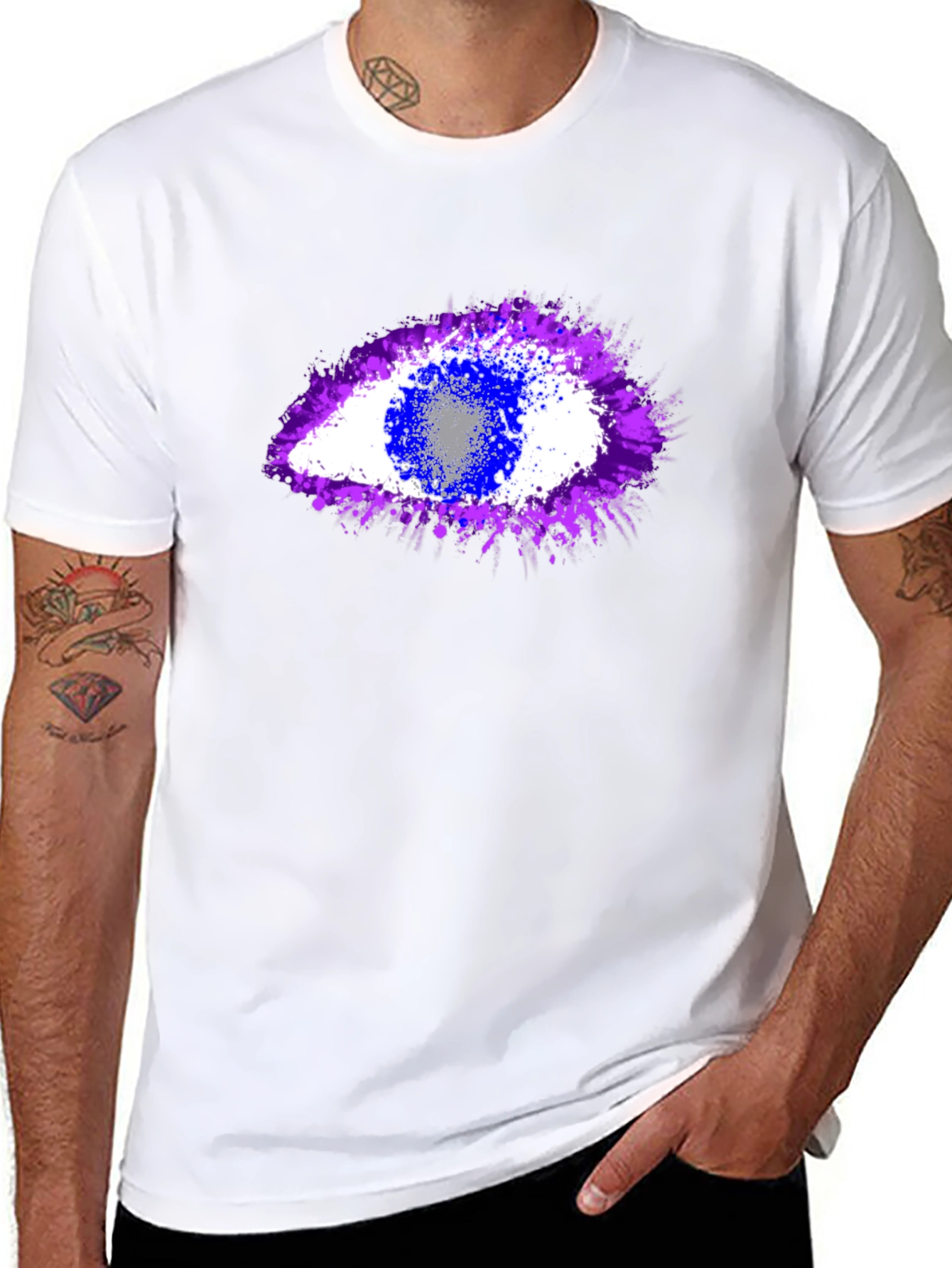 Abstract Eye Graphic T-Shirt - Unisex Crew Neck