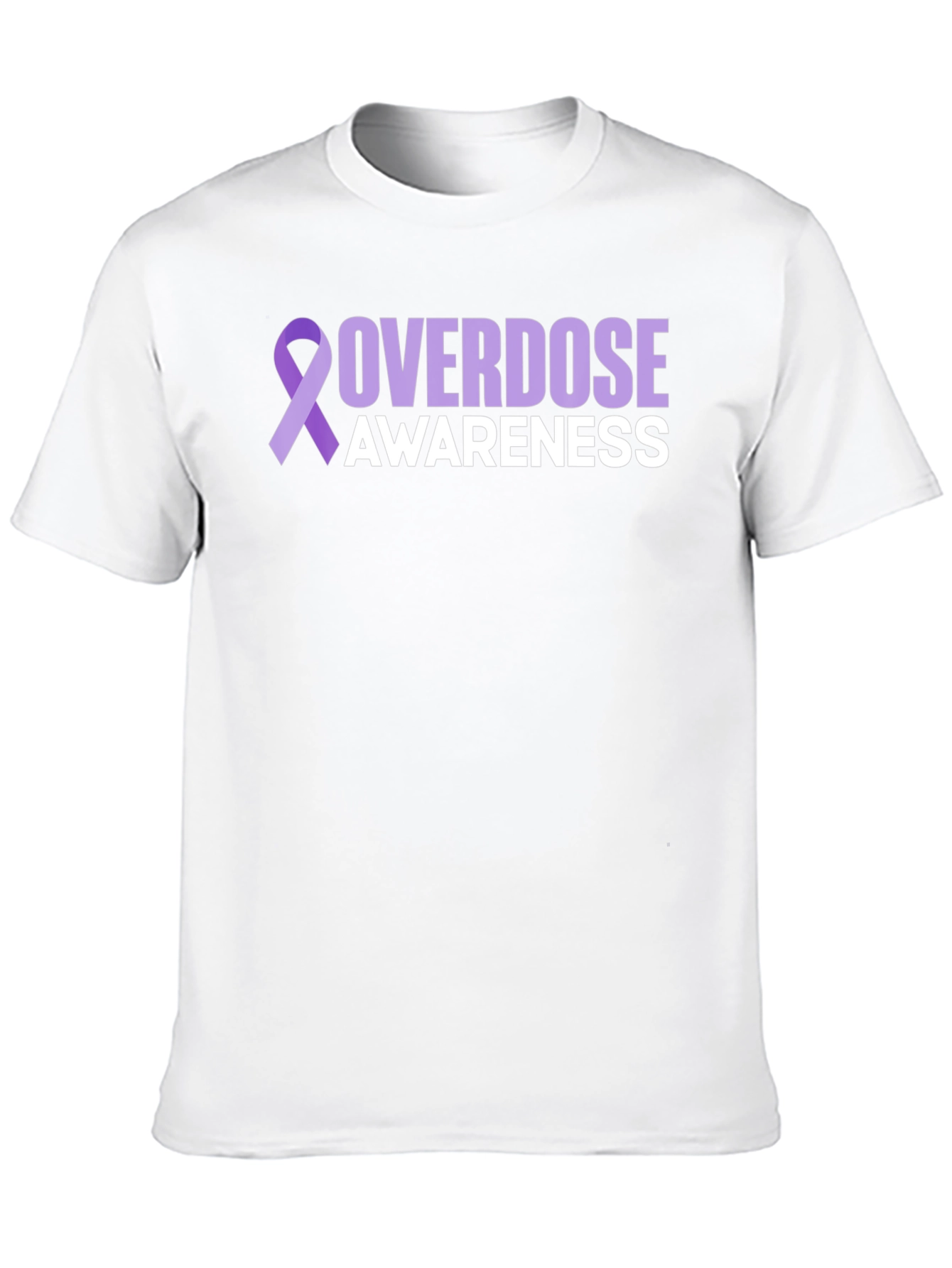 Overdose Awareness Ribbon Graphic T-Shirt
