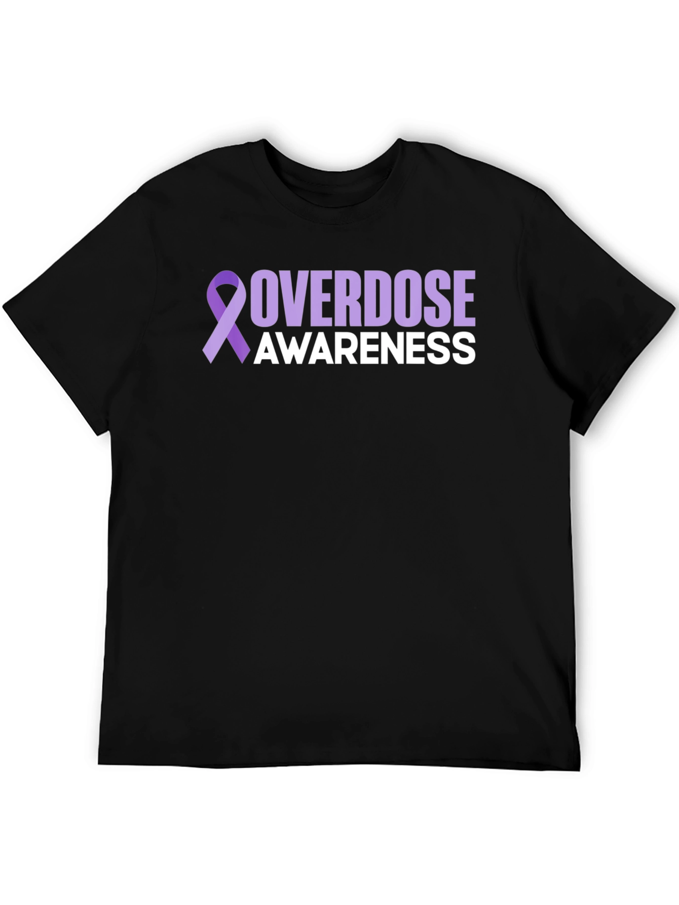 Overdose Awareness Ribbon Graphic T-Shirt