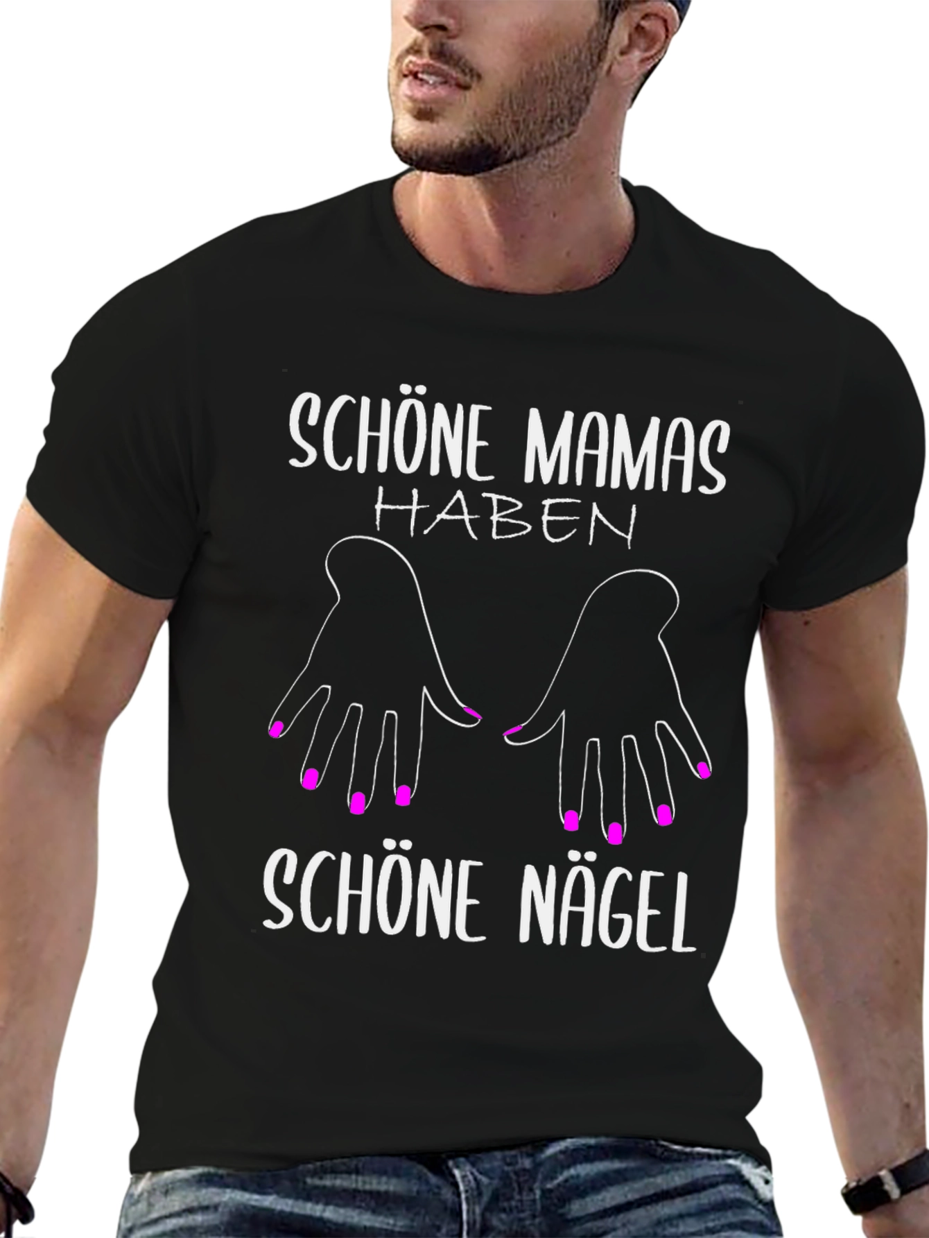 Schöne Mamas Haben Schöne Nägel T-Shirt
