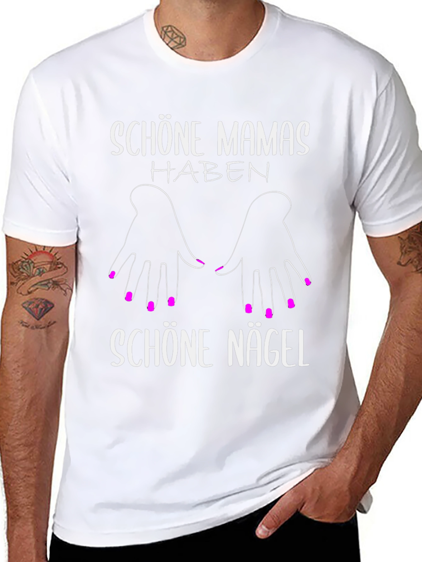Schöne Mamas Haben Schöne Nägel T-Shirt