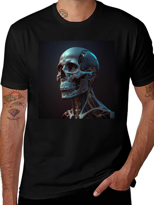 Cyberpunk Skull T-Shirt - Unique Graphic Tee