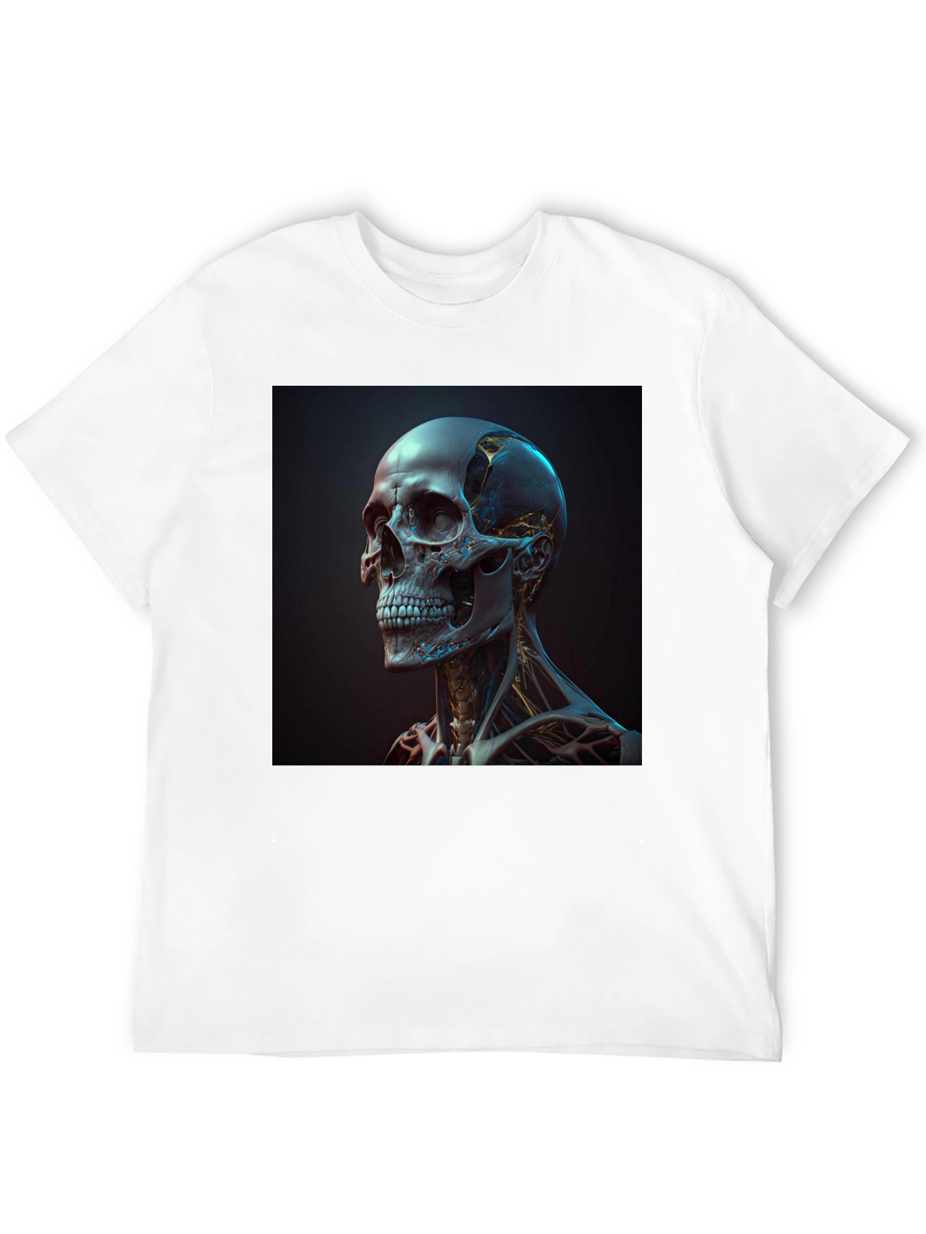 Cyberpunk Skull T-Shirt - Unique Graphic Tee