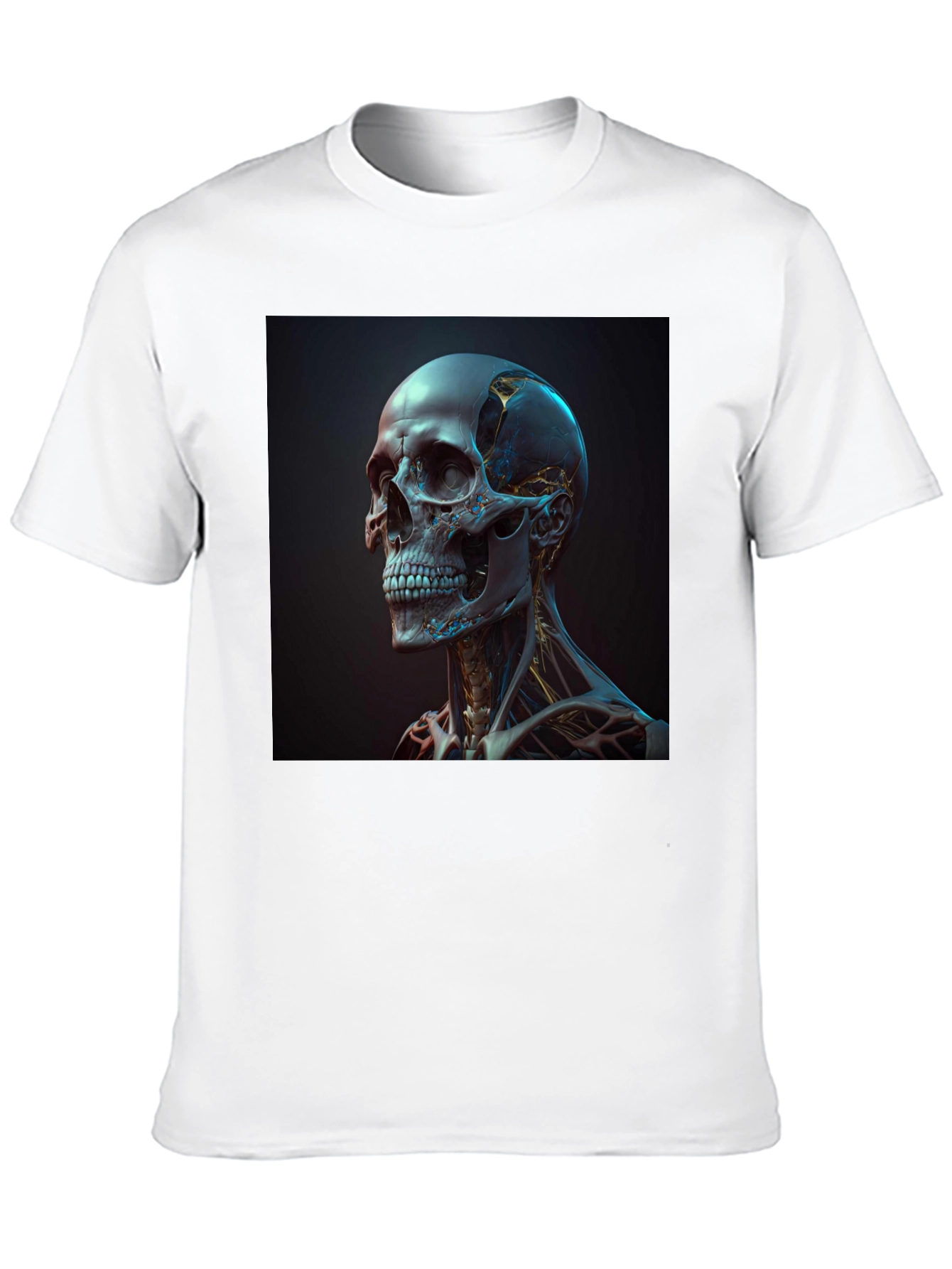 Cyberpunk Skull T-Shirt - Unique Graphic Tee