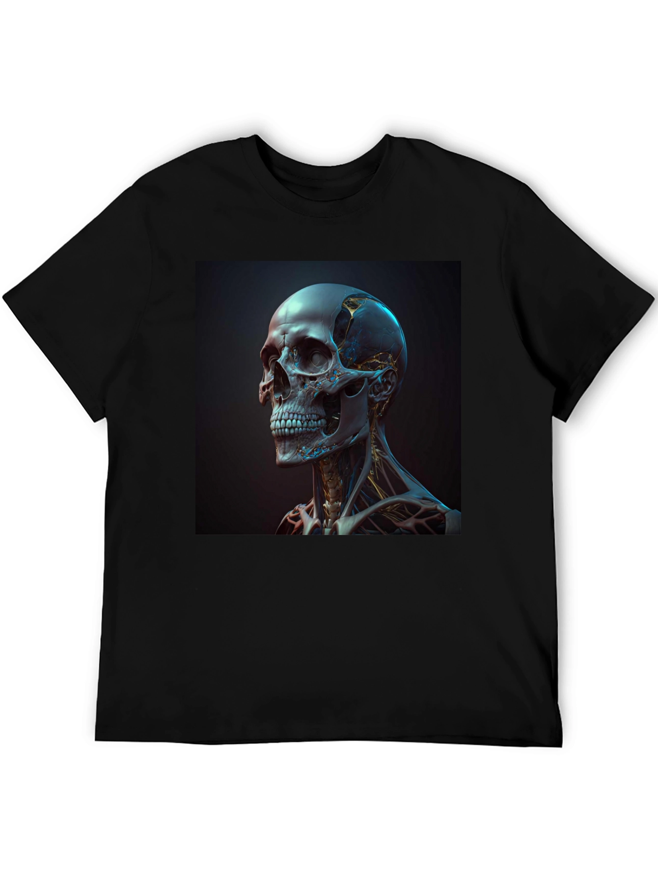Cyberpunk Skull T-Shirt - Unique Graphic Tee