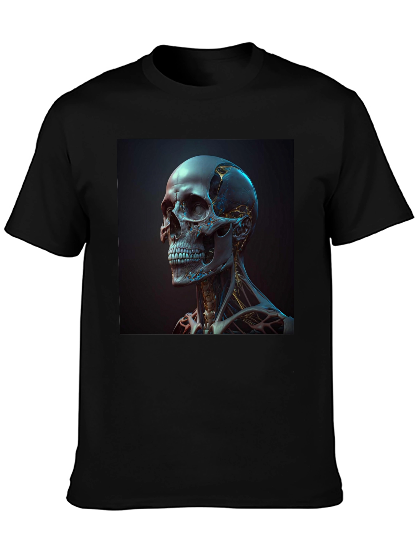 Cyberpunk Skull T-Shirt - Unique Graphic Tee