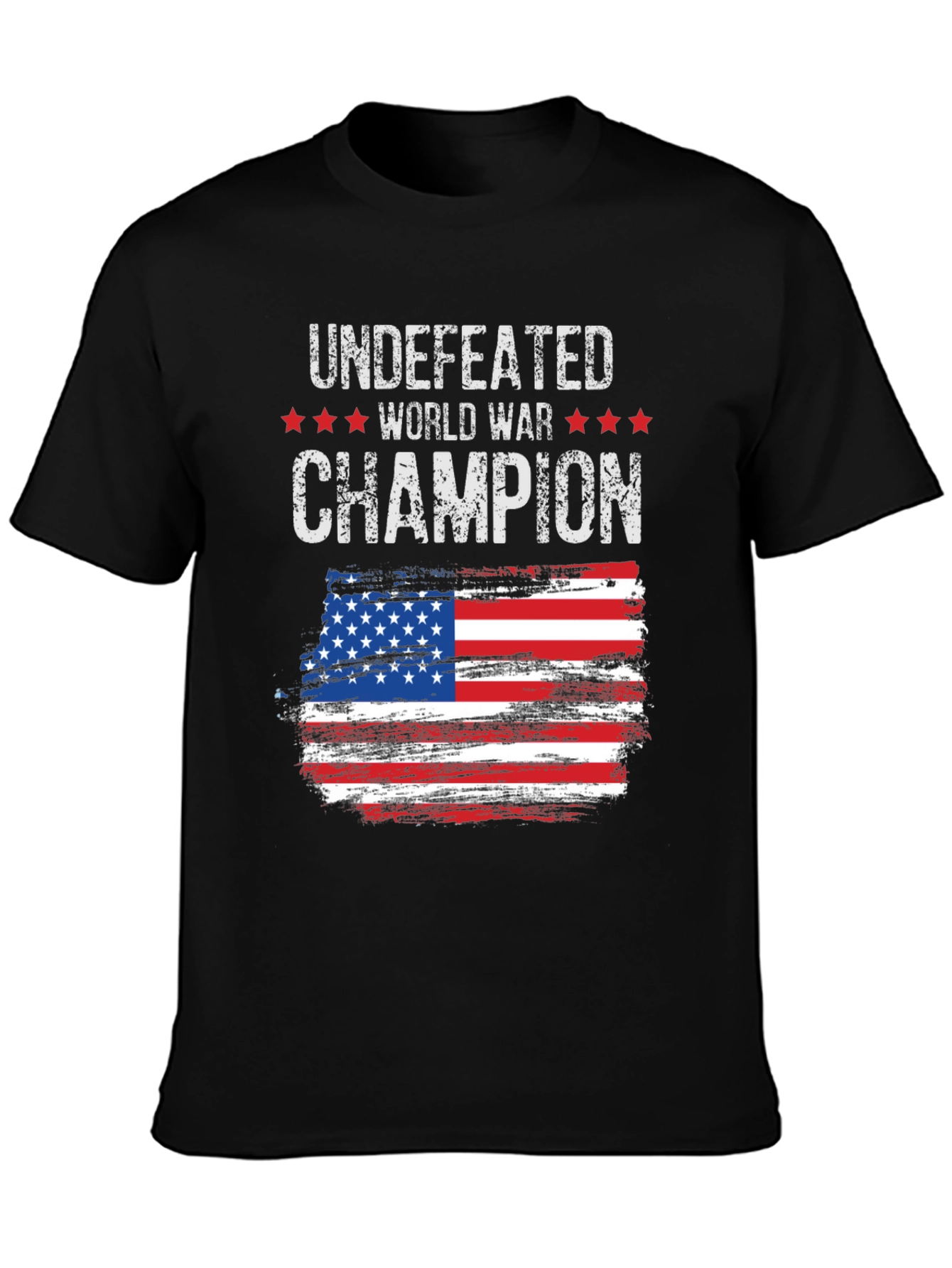 Undefeated World War Champion American Flag T-Shirt