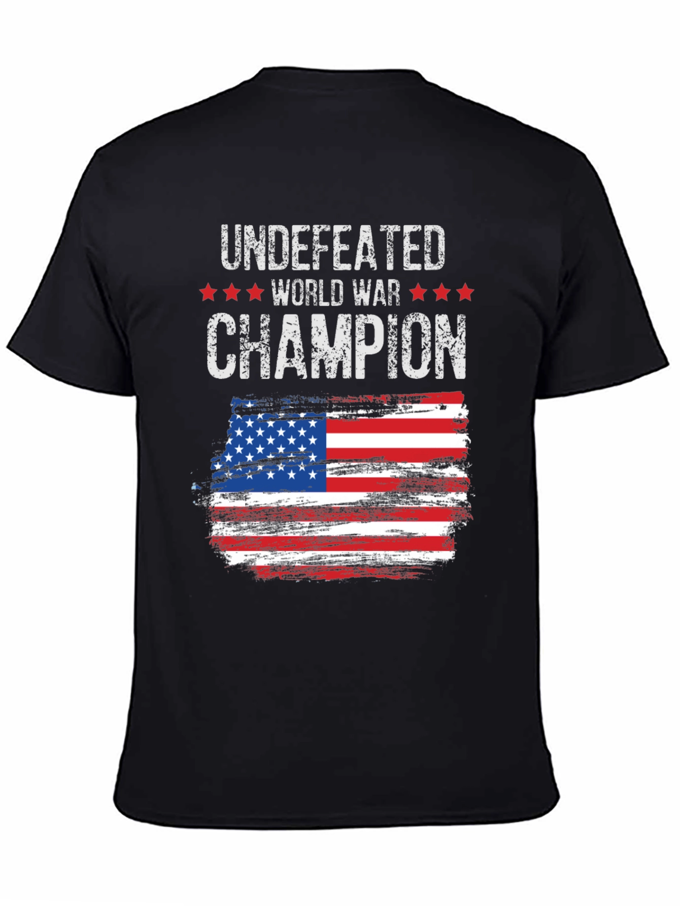 Undefeated World War Champion American Flag T-Shirt