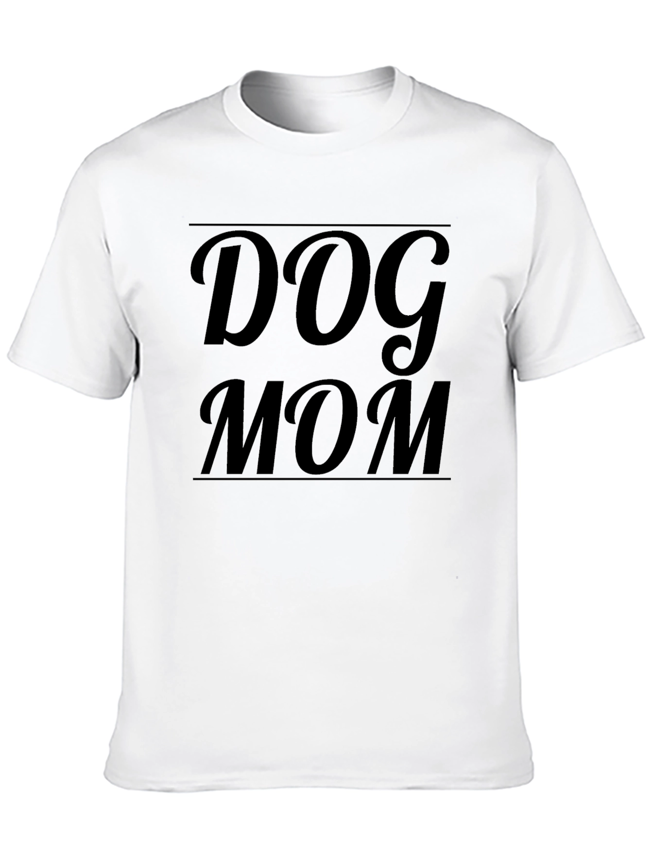 Dog Mom Black T-Shirt