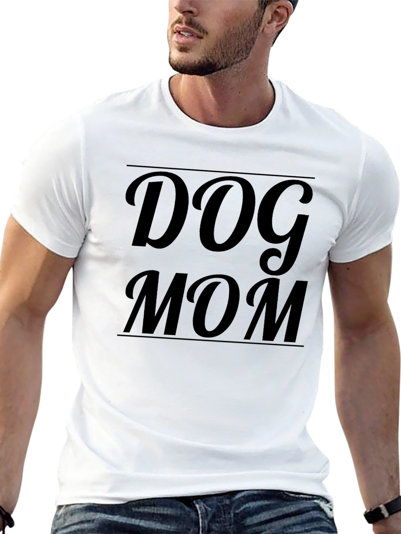 Dog Mom Black T-Shirt