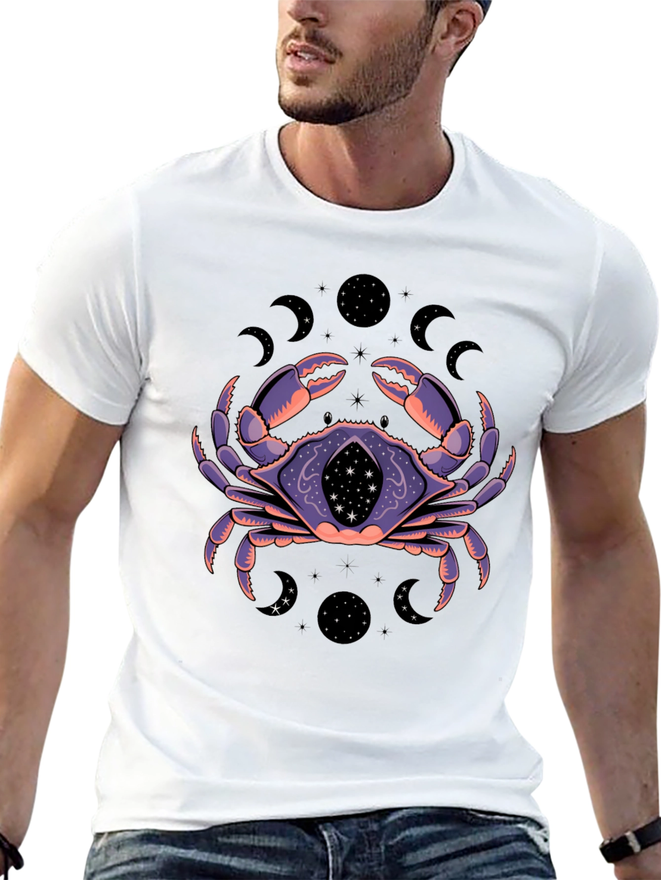 Mystic Crab Graphic T-Shirt - Zodiac Tee