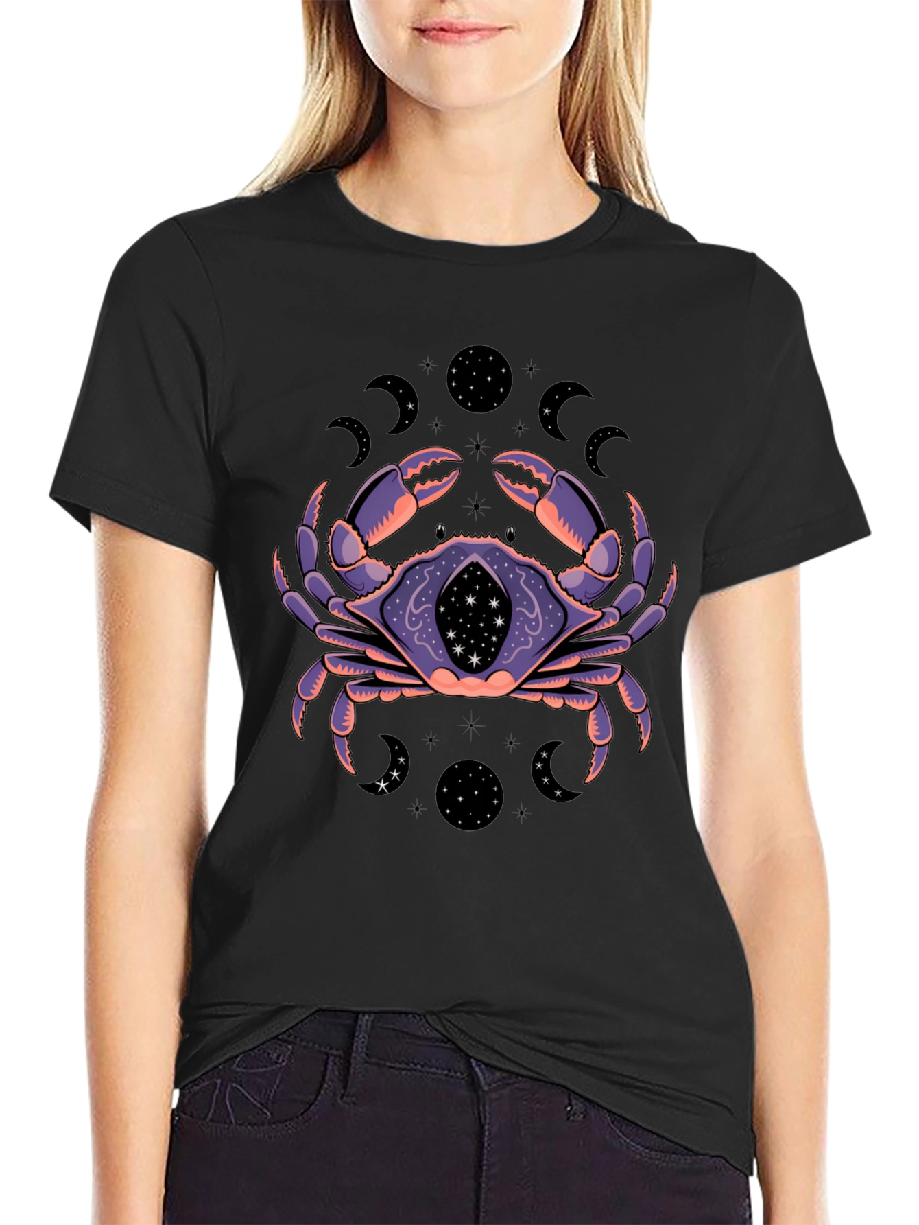 Mystic Crab Graphic T-Shirt - Zodiac Tee