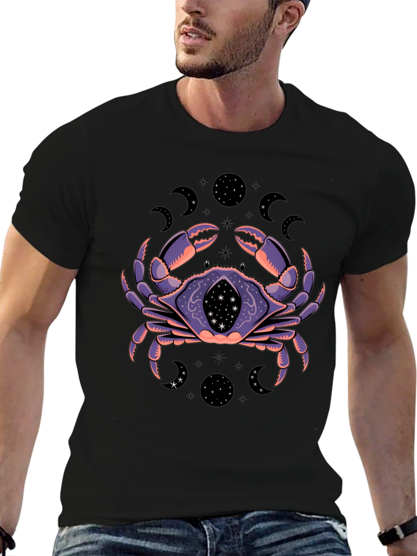 Mystic Crab Graphic T-Shirt - Zodiac Tee