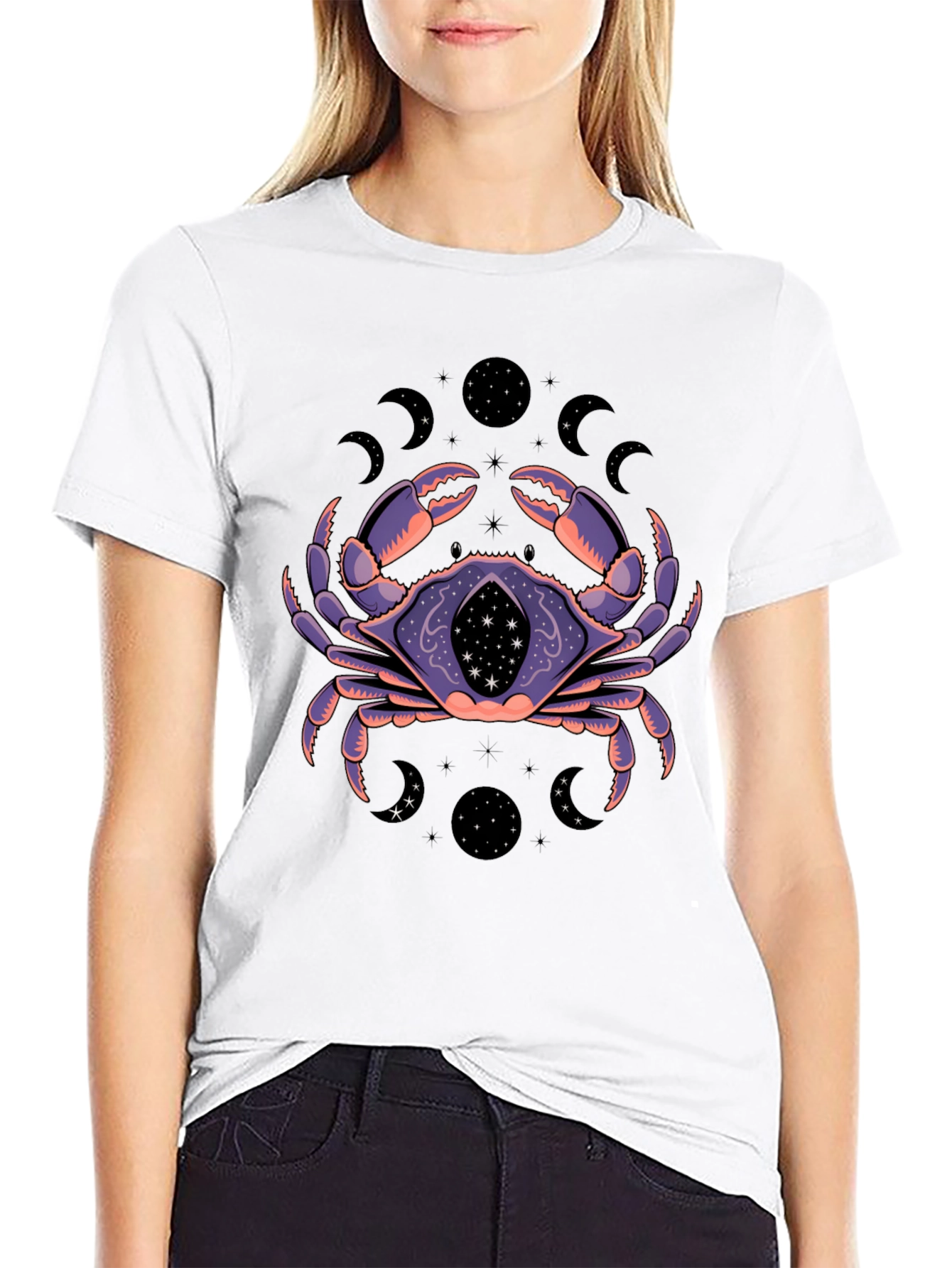 Mystic Crab Graphic T-Shirt - Zodiac Tee