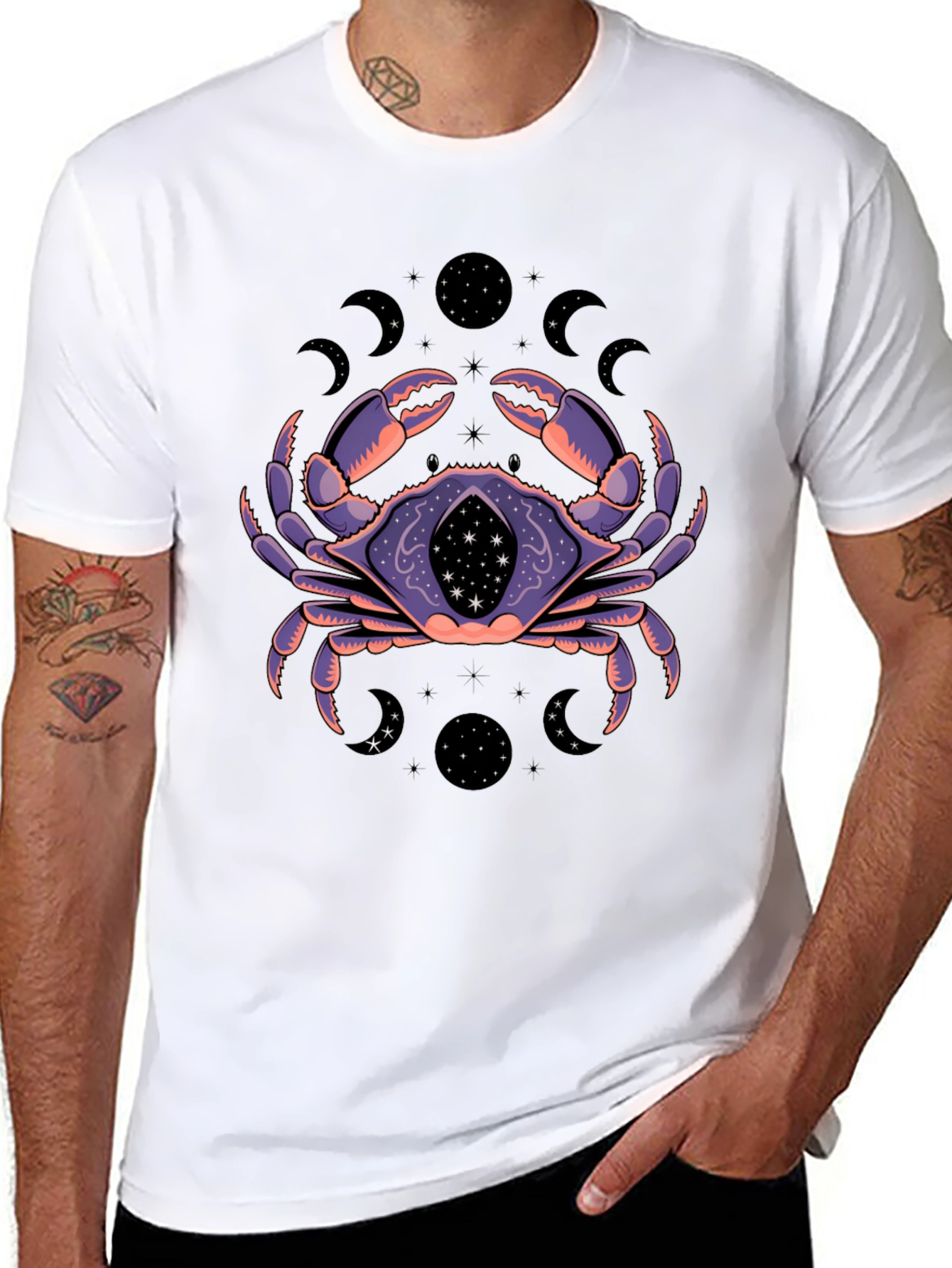 Mystic Crab Graphic T-Shirt - Zodiac Tee