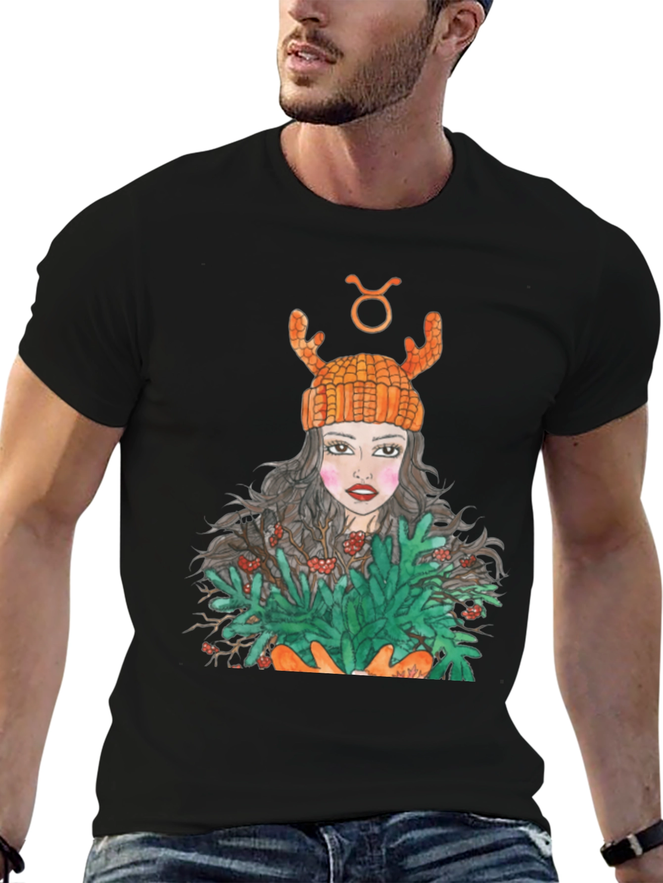 Taurus Zodiac Girl Graphic Tee