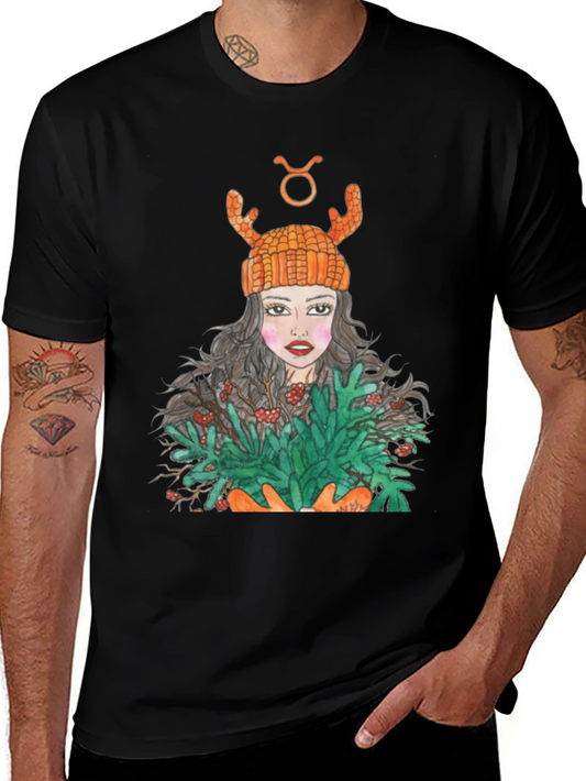 Taurus Zodiac Girl Graphic Tee