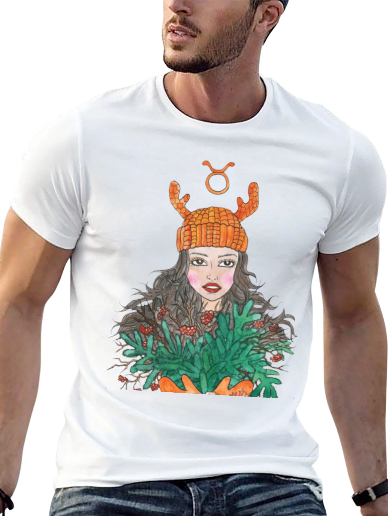 Taurus Zodiac Girl Graphic Tee