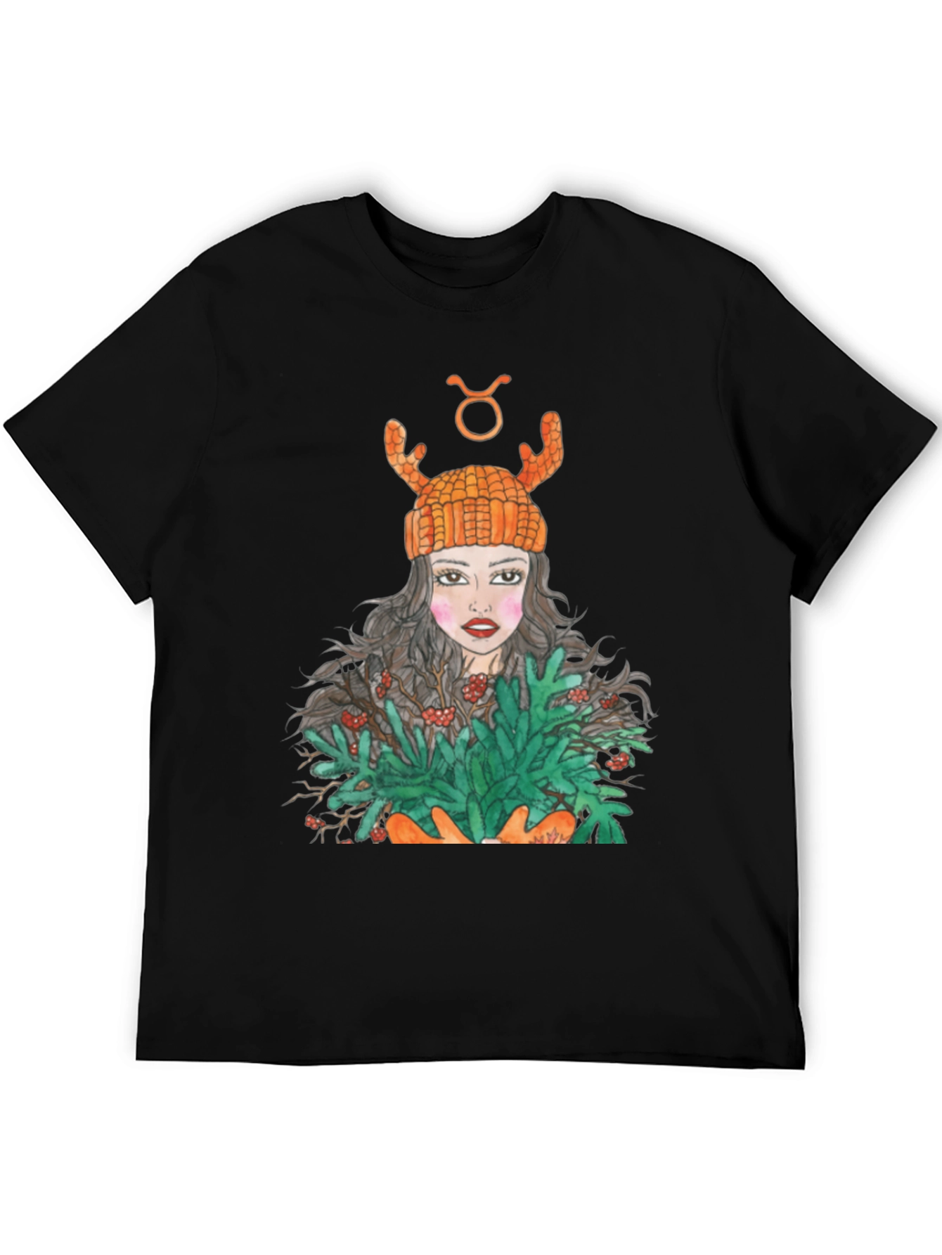 Taurus Zodiac Girl Graphic Tee
