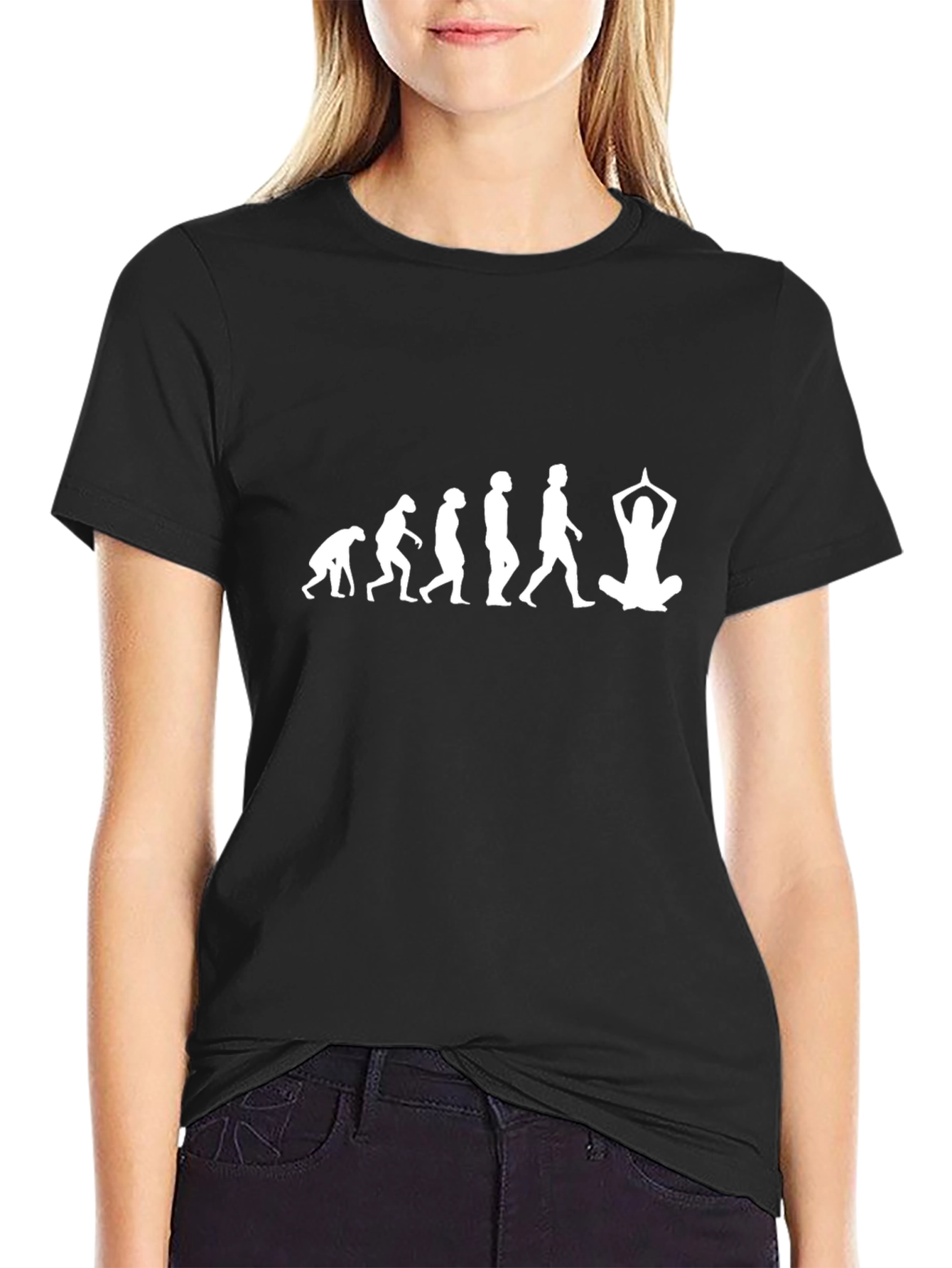 Evolution Yoga T-Shirt - Funny Graphic Tee
