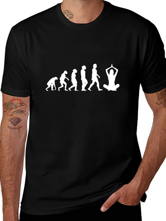 Evolution Yoga T-Shirt - Funny Graphic Tee