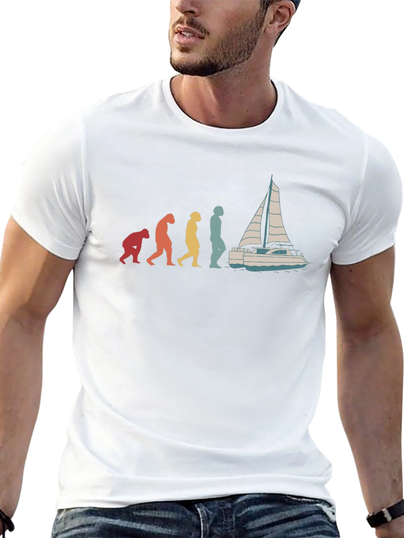 Evolution of Sailing T-Shirt