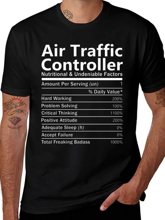 Air Traffic Controller Nutrition Facts T-Shirt