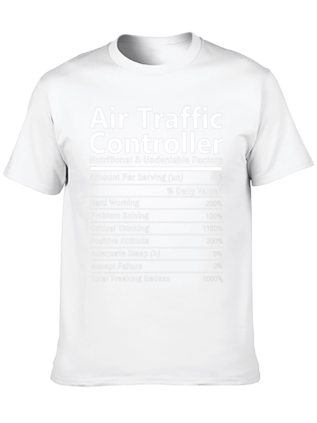 Air Traffic Controller Nutrition Facts T-Shirt