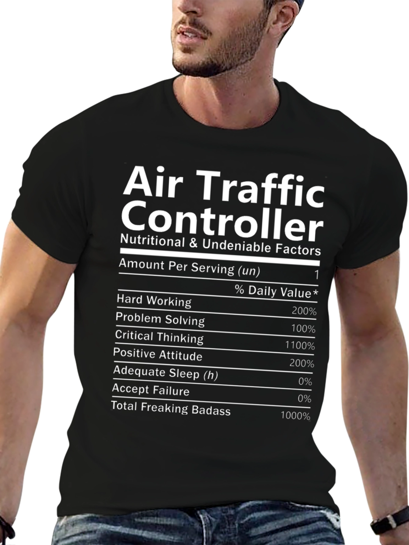 Air Traffic Controller Nutrition Facts T-Shirt