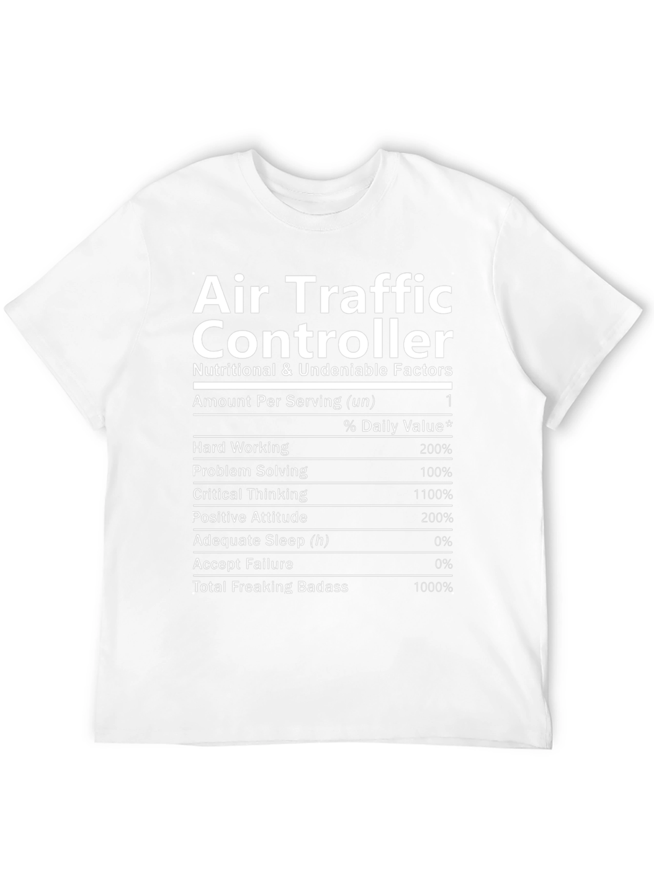 Air Traffic Controller Nutrition Facts T-Shirt