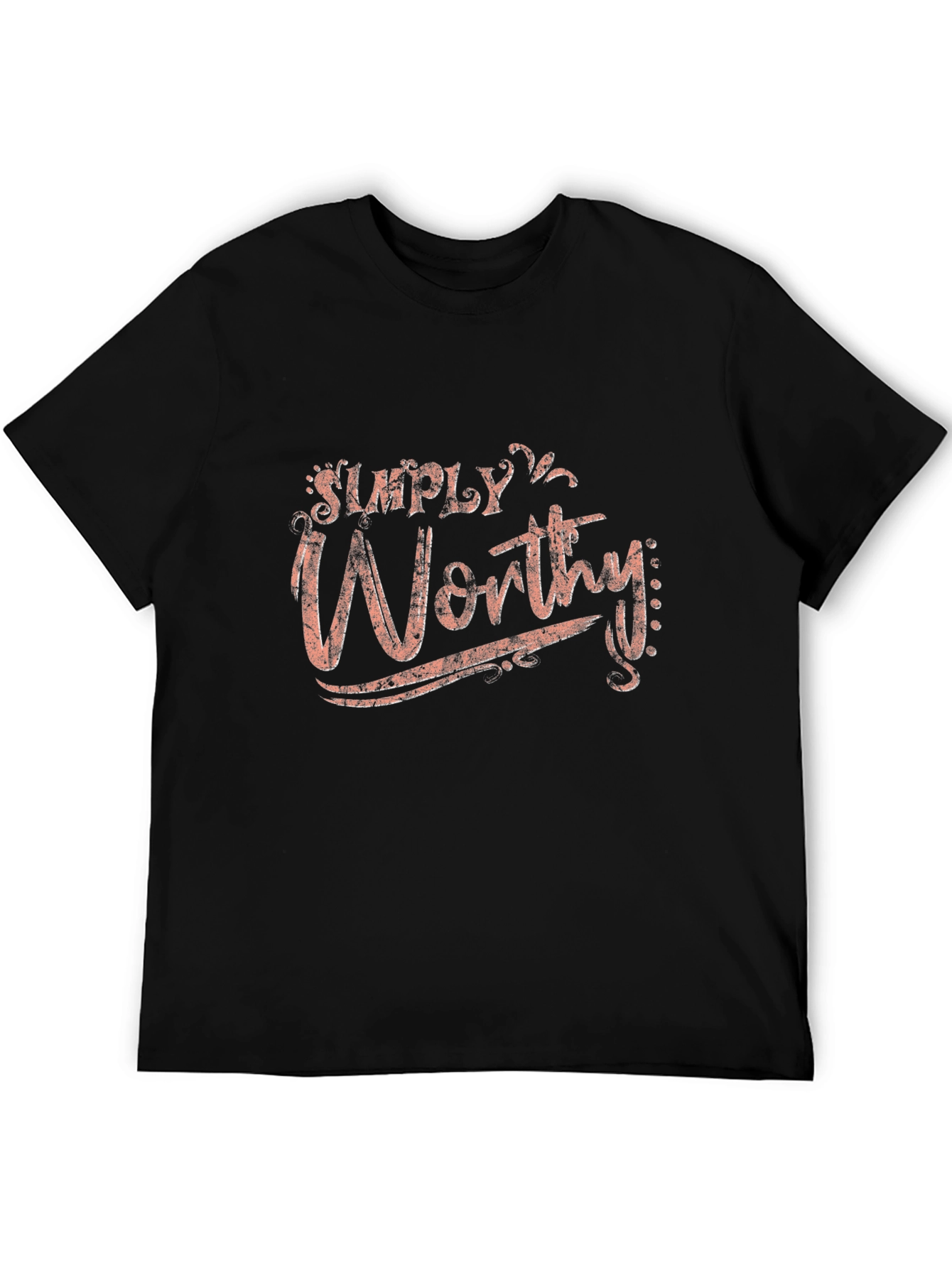 Simply Worthy Black Graphic Tee