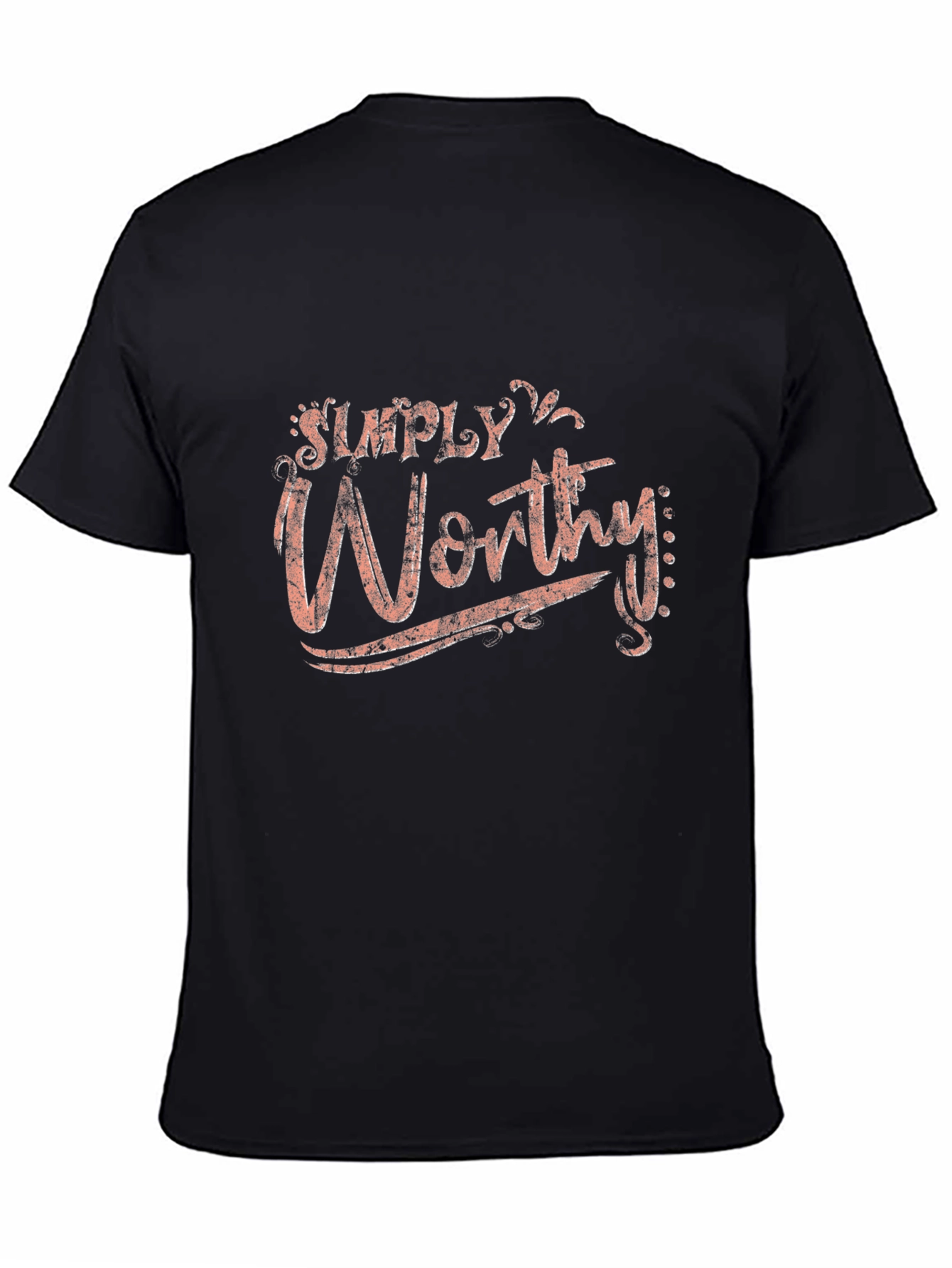 Simply Worthy Black Graphic Tee