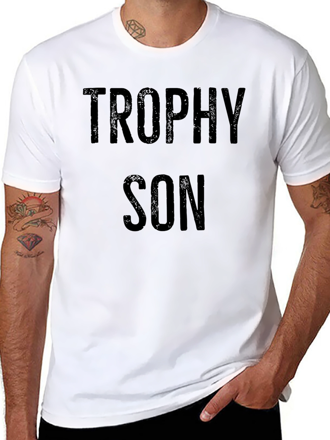 Trophy Son Black T-Shirt - Bold Statement Tee
