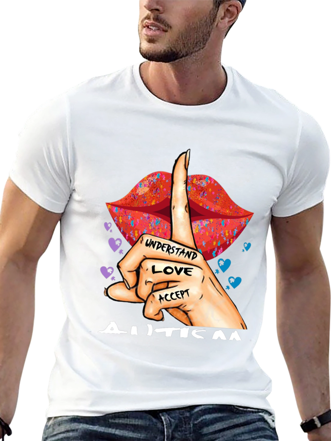 Autism Awareness Understand Love Accept Graphic Tee